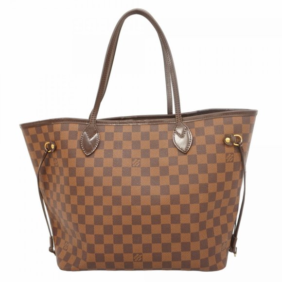 LOUIS VUITTON Brown Damier Neverfull MM Tote Bag - Picture 1 of 16